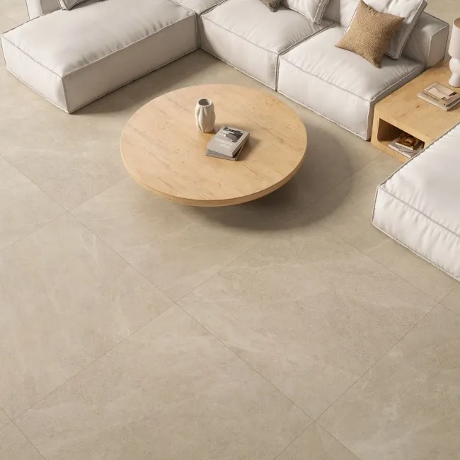 Roca Riviere Beige Stone Effect Matt Porcelain Tile
