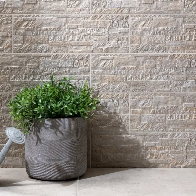 Kabil Cream Drywall Effect Ceramic Wall Cladding Tile