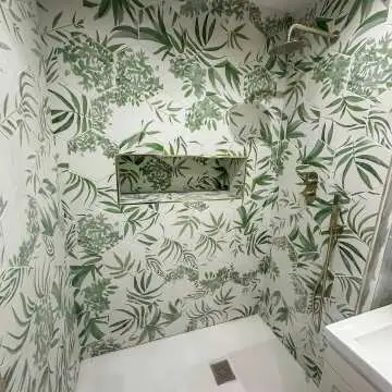 Oasis Floral Patterned Hexagon Matt Porcelain Wall and Floor Tile