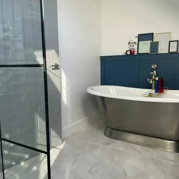 Carrara White Polished Marble Porcelain Floor Tile