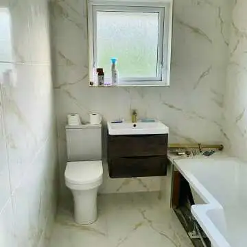 Carrara Gold Gloss Marble Effect Vitrified Ceramic Floor Tile