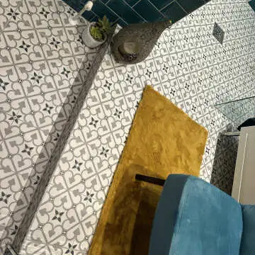 Brighton Grey Pattern Porcelain Floor Tiles