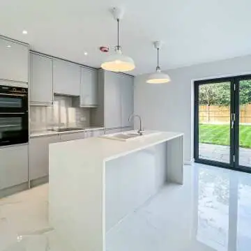 Carrara White Gloss Marble Effect Rectified Vitrified Ceramic Floor Tile
