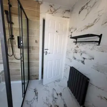 Barnaby White Marble Effect Matt Porcelain Wall and Floor Tile
