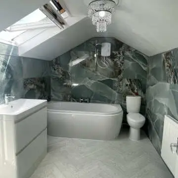 Onyx Marble Effect Turquoise Green Polished Porcelain Wall and Floor Tile