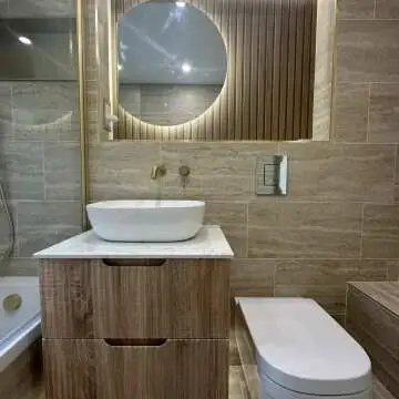 Travertino Beige Stone Effect Matt Porcelain Wall & Floor Tile