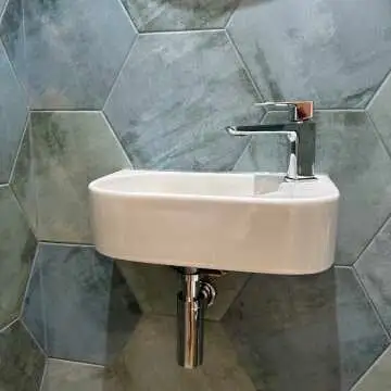 Oasis Aquamarine Hexagon Matt Porcelain Wall and Floor Tile