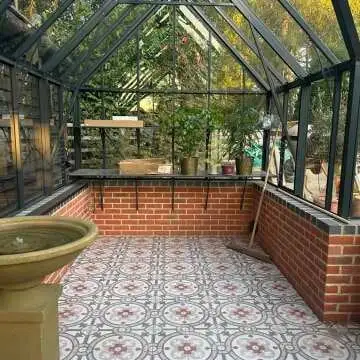 Granada Pink Victorian Patterned Matt Ceramic Floor Tile