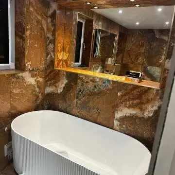 Volcanic Red Marble Effect Matt Porcelain Tile