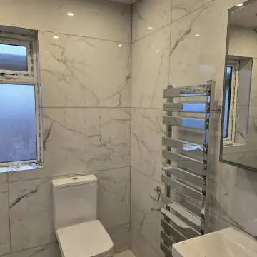 Carrera White Marble Effect Rectified Polished Porcelain Wall and Floor Tile