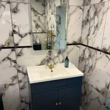 Napoli Grey White Marble Effect Polished Porcelain Tile