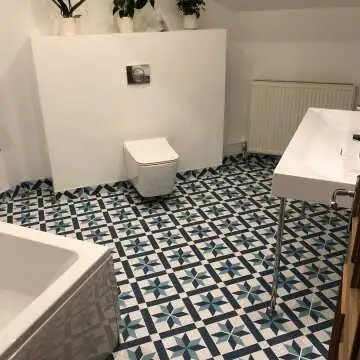 Hanoi Star Blue Floor Tiles