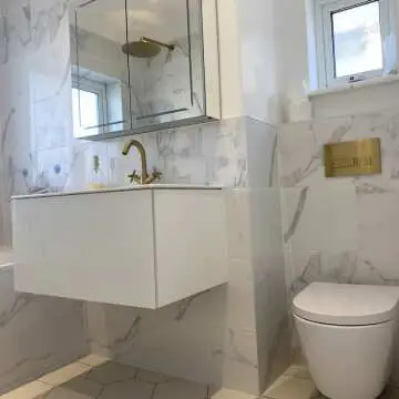Place White Marble Effect Wall Tile