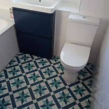 Hanoi Star Blue Floor Tiles