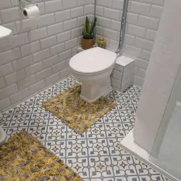Brighton Blue Pattern Porcelain Floor Tiles