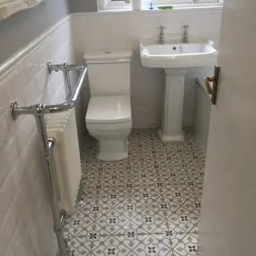 Brighton Grey Pattern Porcelain Floor Tiles