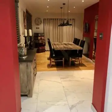 Carrara White Matt Marble Porcelain Floor Tile