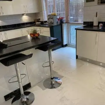 Carrara White Matt Marble Porcelain Floor Tile