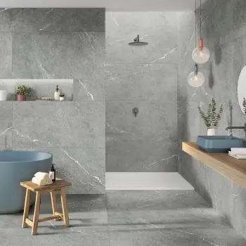 Piacentina Grey Stone Effect Matt Large Porcelain Tile