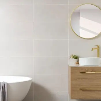 Dynamic White Stone Effect Matt Ceramic Wall Tile