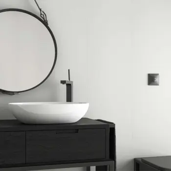 Forma Matt White Wall Tile 300x400 Bathroom Roomset