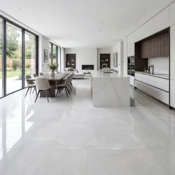 Precious Grey Onyx Marble Effect Polished Large Porcelain Tile