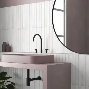 Massimo White Brick Effect Matt Ceramic Wall Tile