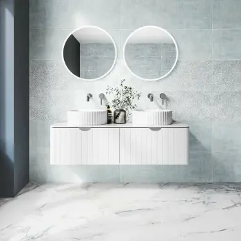 Tapiz Blue Matt Hessian Effect Ceramic Wall Tile