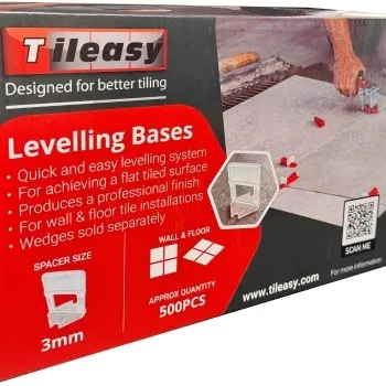 Tileasy 3mm Pro-Level Tile Wedge Base - Pack of 500