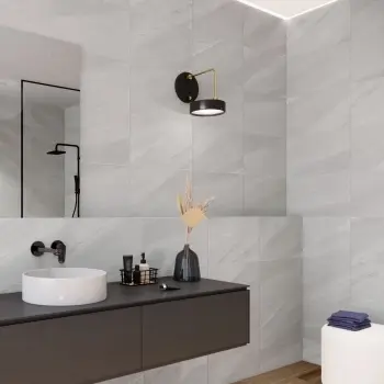 Urbano White Stone Effect Matt Ceramic Wall Tile