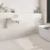Khali White Stone Effect Matt Porcelain Wall and Floor Tile
