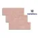 Tapiz Pink Matt Hessian Effect Ceramic Wall Tile