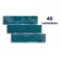 Style Aqua Blue Brick Effect Gloss Ceramic Wall Tile