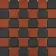 Victorian Red & Black Chequer Mosaic