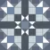 Devon Blue Victorian Patterned Matt Ceramic Floor Tile