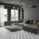 Fusion White Marble Effect & Black Border Hexagon Tile