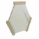 Fusion White Marble Effect & Oak Border Hexagon Tile