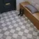 Marble Chess Effect Grey & White Matt Porcelain Tile