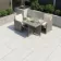 Kandla White Stone Effect Matt Porcelain Outdoor Slab Tile