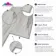 Mercurio Mist Grey Luxury Click Vinyl Flooring 4mm