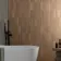 Nogal Block Decor Brown Wood Effect Matt Ceramic Wall Tile