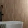 Nogal Block Decor Brown Wood Effect Matt Ceramic Wall Tile