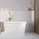 Dynamic White Floral Effect Matt Ceramic Wall Tile