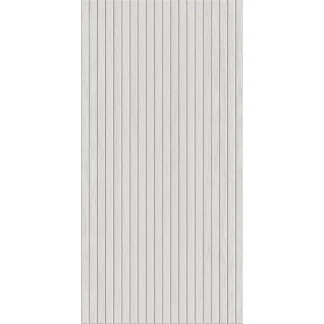 White Slatted Wood Effect Matt Ceramic Wall Tile