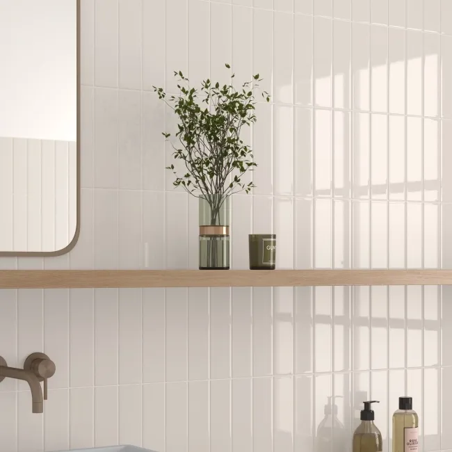 Lumina Birch Ivory Gloss Ceramic Wall Tile