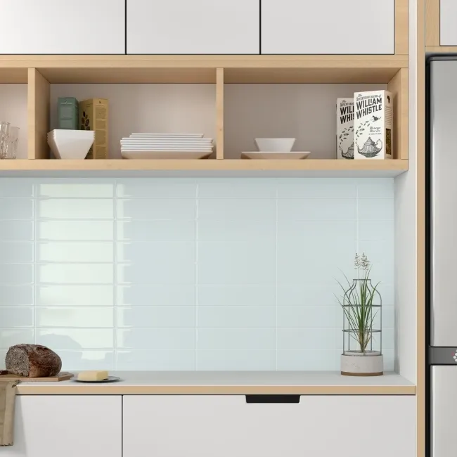 Lumina Marram Blue Gloss Ceramic Wall Tile