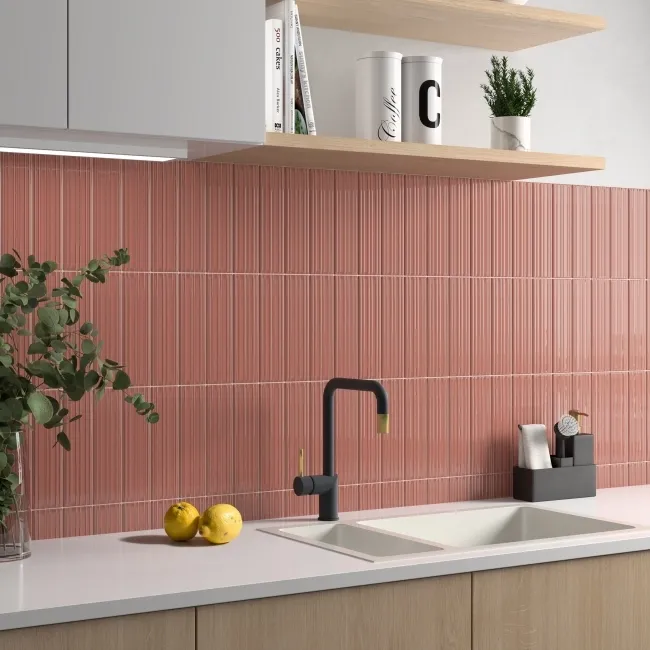Lumina Rouge Red Gloss Decor Ceramic Wall Tile