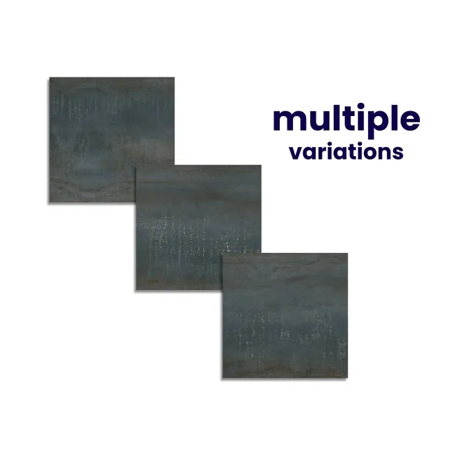 Metal Iron Rectified Porcelain Floor Tile