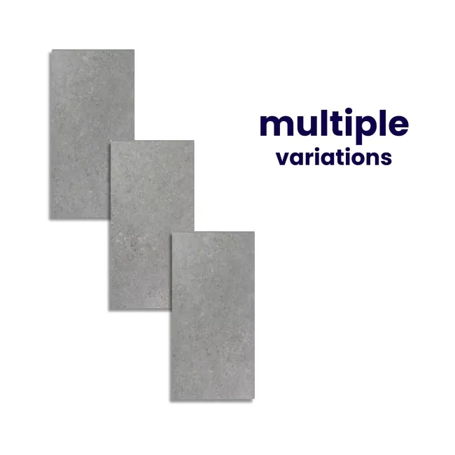 Runa Harbour Grey Tile Luxury Click Vinyl Flooring 5mm