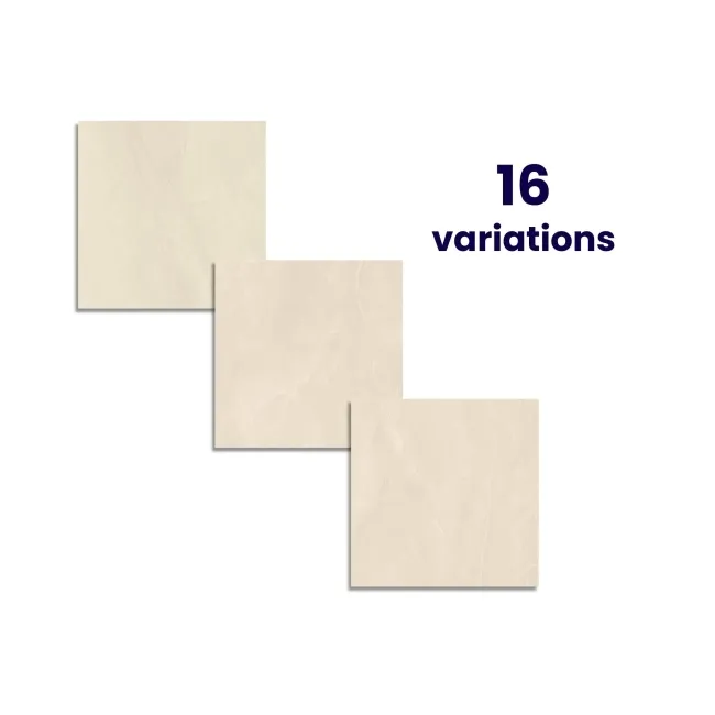 Marsa Ivory Stone Effect Polished Porcelain Floor Tile